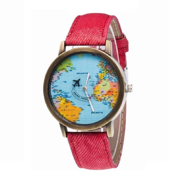 Ceas de dama elegant LRTM, XX10, rosu