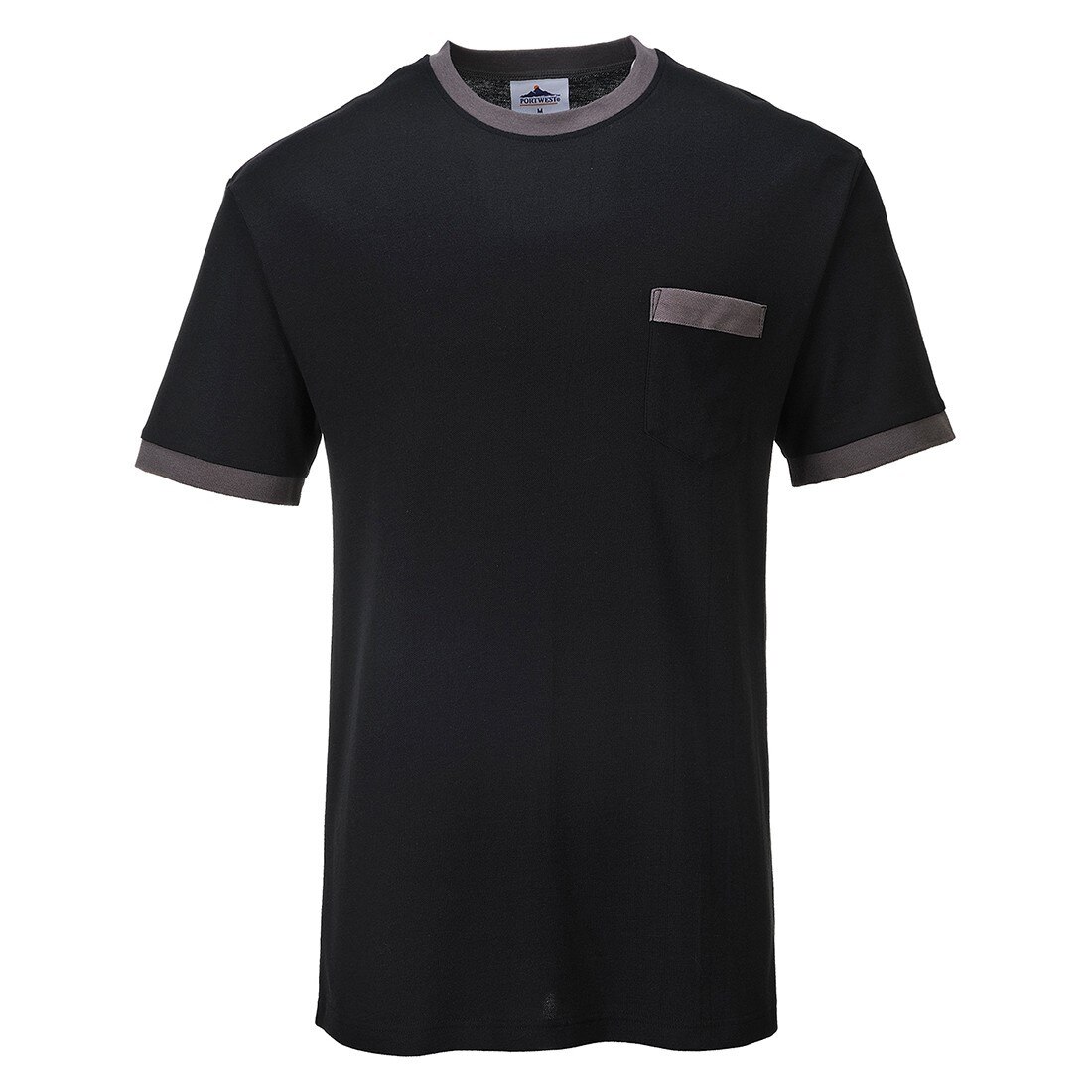 Tricou Portwest Texo Contrast Negru 3XL