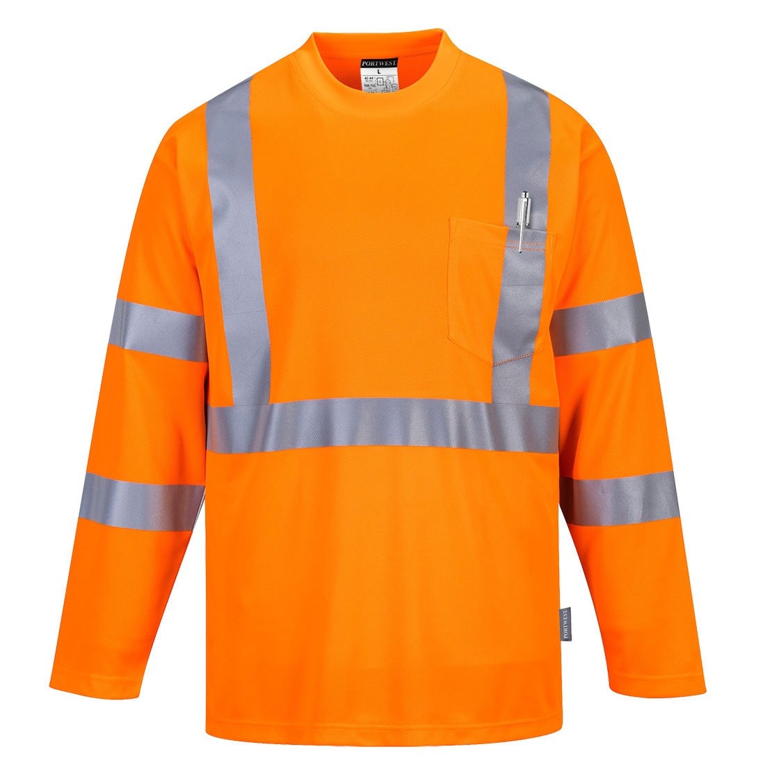 Tricou Hi-Vis cu Maneci Lungi Portocaliu L