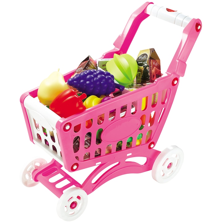 M-Toys Bevásárlókocsi termékekkel, Rózsaszín