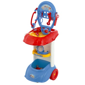 Set doctor M-Toys cu 12 accesorii, lumini si sunete Set doctor M-Toys cu 12 accesorii, lumini si sunete