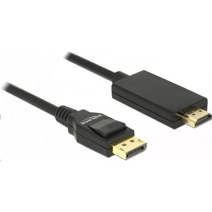 Cablu Delock, Displayport/HDMI, 4K, 5m, Negru