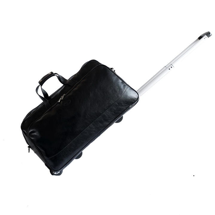 Troler din piele naturala, neagru, GV103