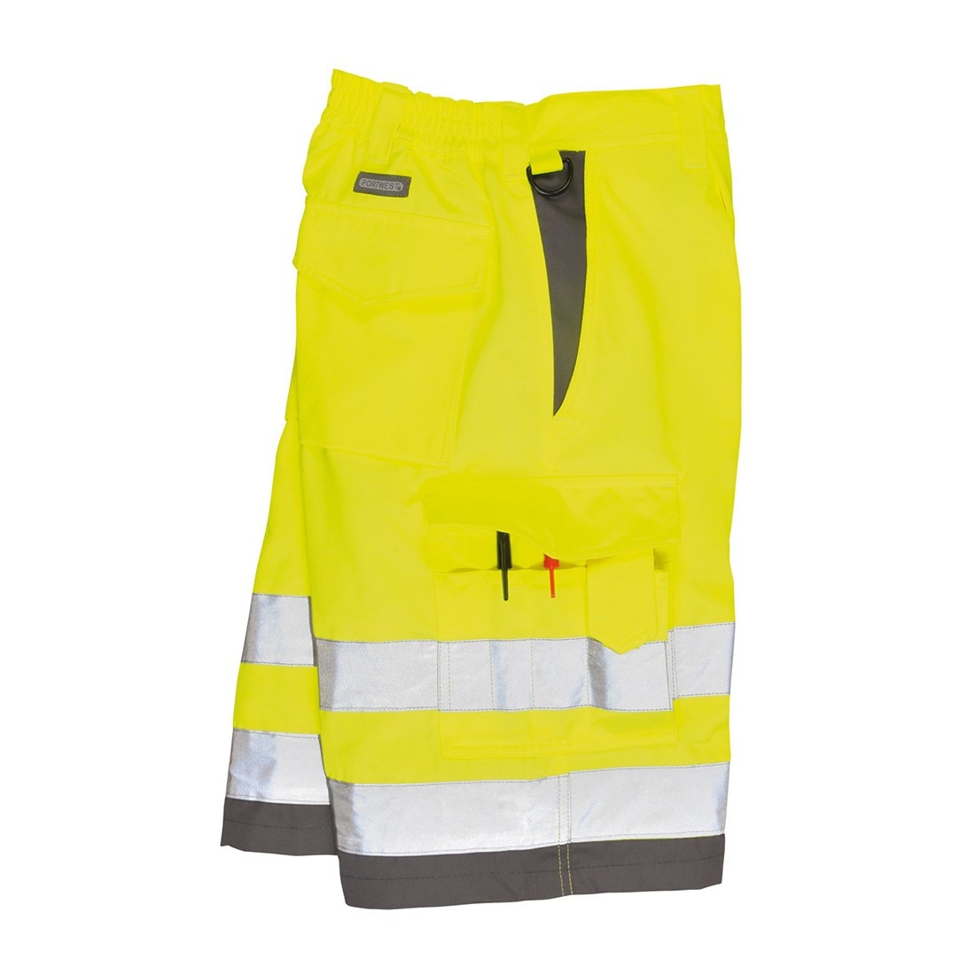 Pantaloni Scurti polibumbac Hi-Vis Galben si gri S