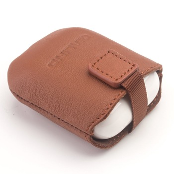 Husa AirPods 1, AirPods 2 - Qialino, din piele naturala moale, culoare Maro tabac Husa AirPods 1, AirPods 2 - Qialino, din piele naturala moale, culoare Maro tabac