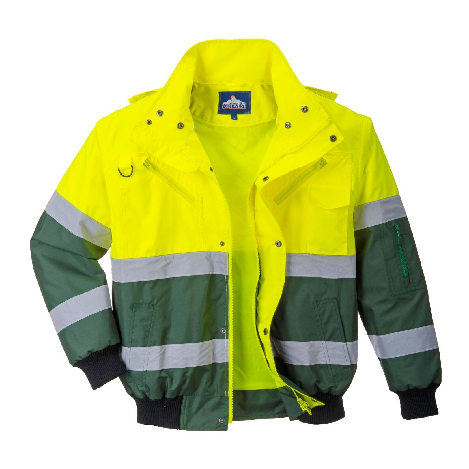 Jacheta X Hi-Vis Bomber 3 in 1 Galben si Verde 3XL