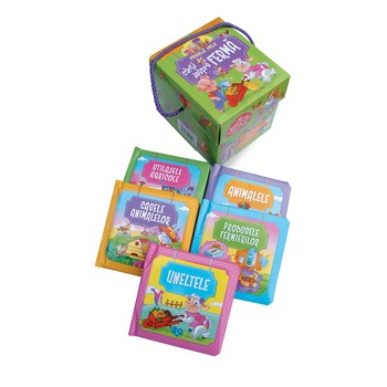 Primele mele carti despre ferma, 5 carti in cutie de carton Primele mele carti despre ferma, 5 carti in cutie de carton