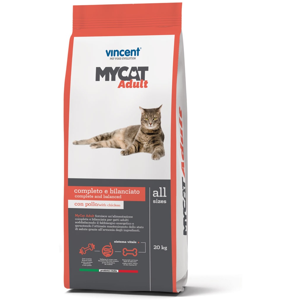 Храна за котки VINCENT Pet Food Evolution, MYCAT ADULT, Комбинирано