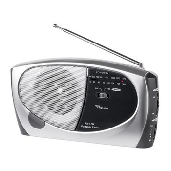 Radio FM portabil Azusa PR-11, 5 W, Gri/Negru Radio FM portabil Azusa PR-11, 5 W, Gri/Negru