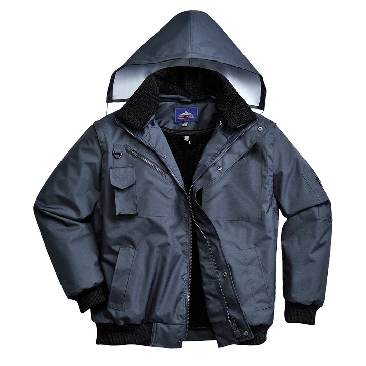 Jacheta Bomber 3-in-1 Bleumarin L
