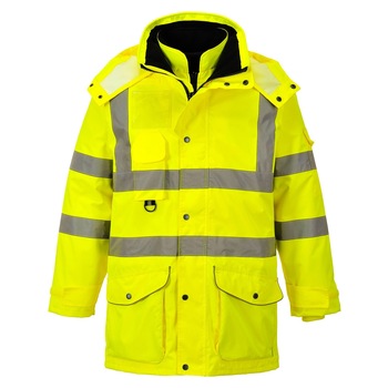 Jacheta Traffic HiVis 7-in-1 Galben 4XL Jacheta Traffic HiVis 7-in-1 Galben 4XL