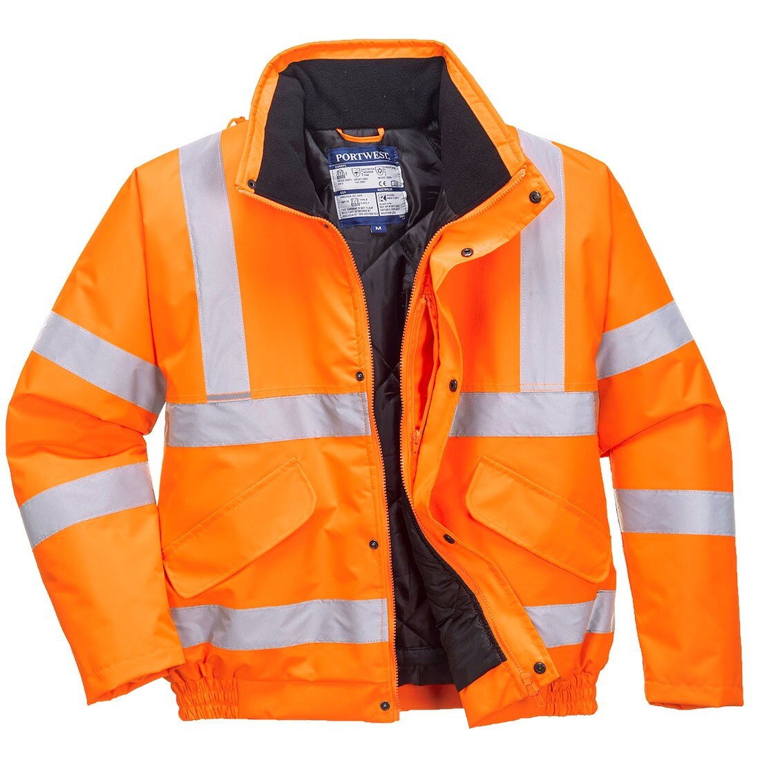 Jacheta Hi-Vis Bomber Galben,Portocaliu Portocaliu 4XL
