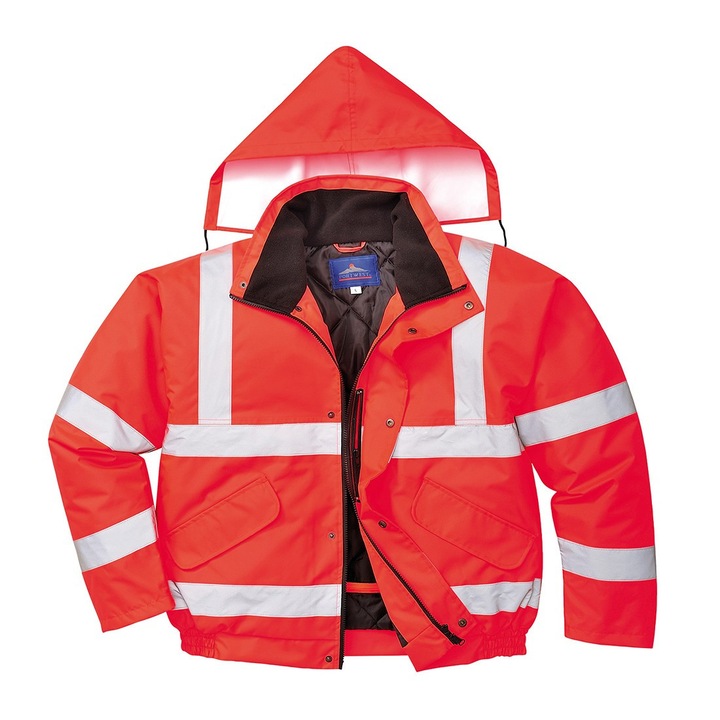 Jacheta Hi-Vis Bomber Red Rosu M