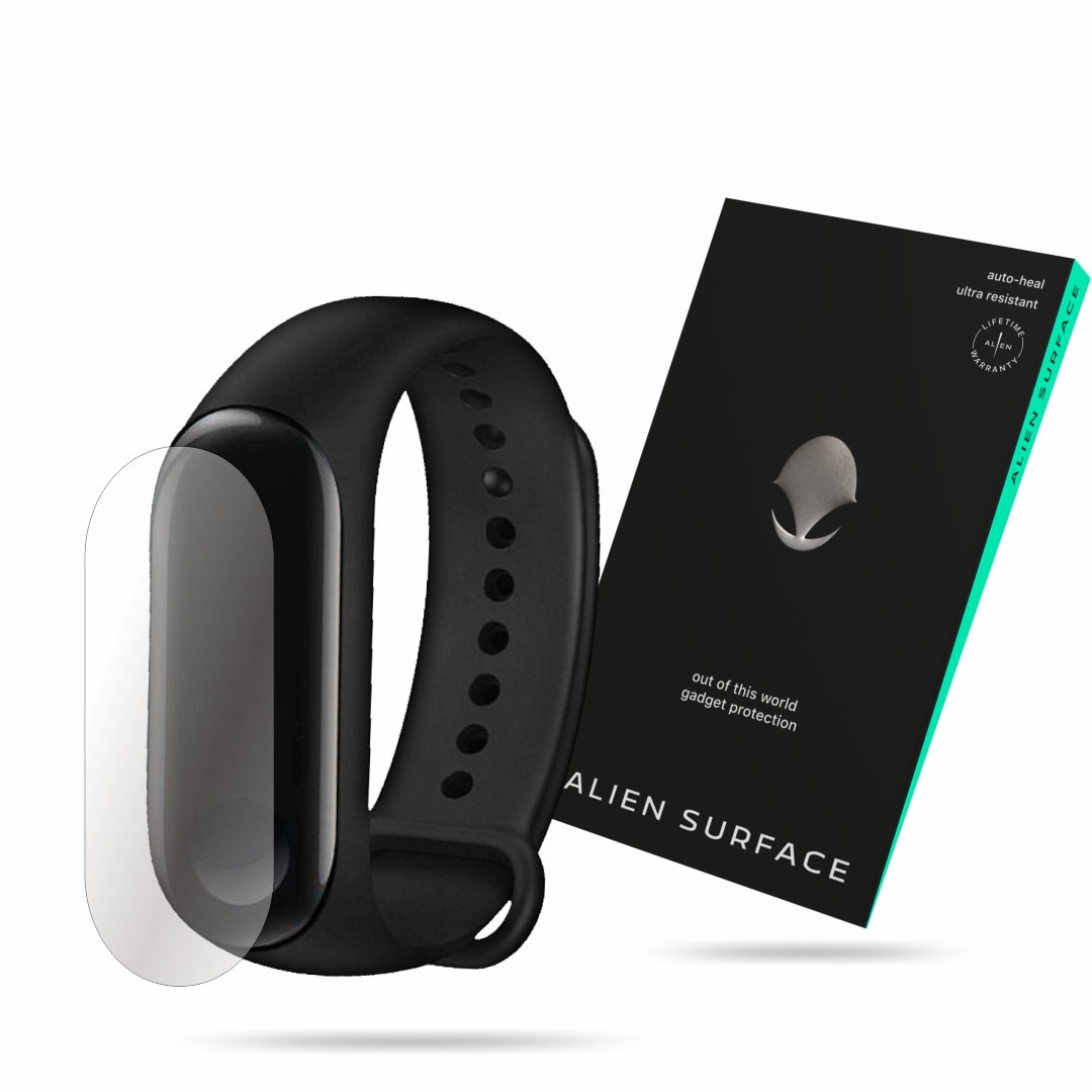Folie Alien Surface, Xiaomi Mi Band 3, protectie ecran 1+2 Rezerve