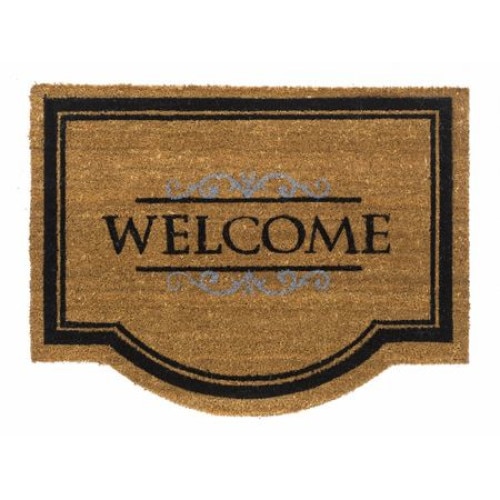 Covoras intrare, iMK®, 80x60 cm, model cu mesaj Welcome