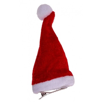 Clama de par cu led forma caciulita Mos Craciun- 12 cm, Radar 99/6123 Clama de par cu led forma caciulita Mos Craciun- 12 cm, Radar 99/6123