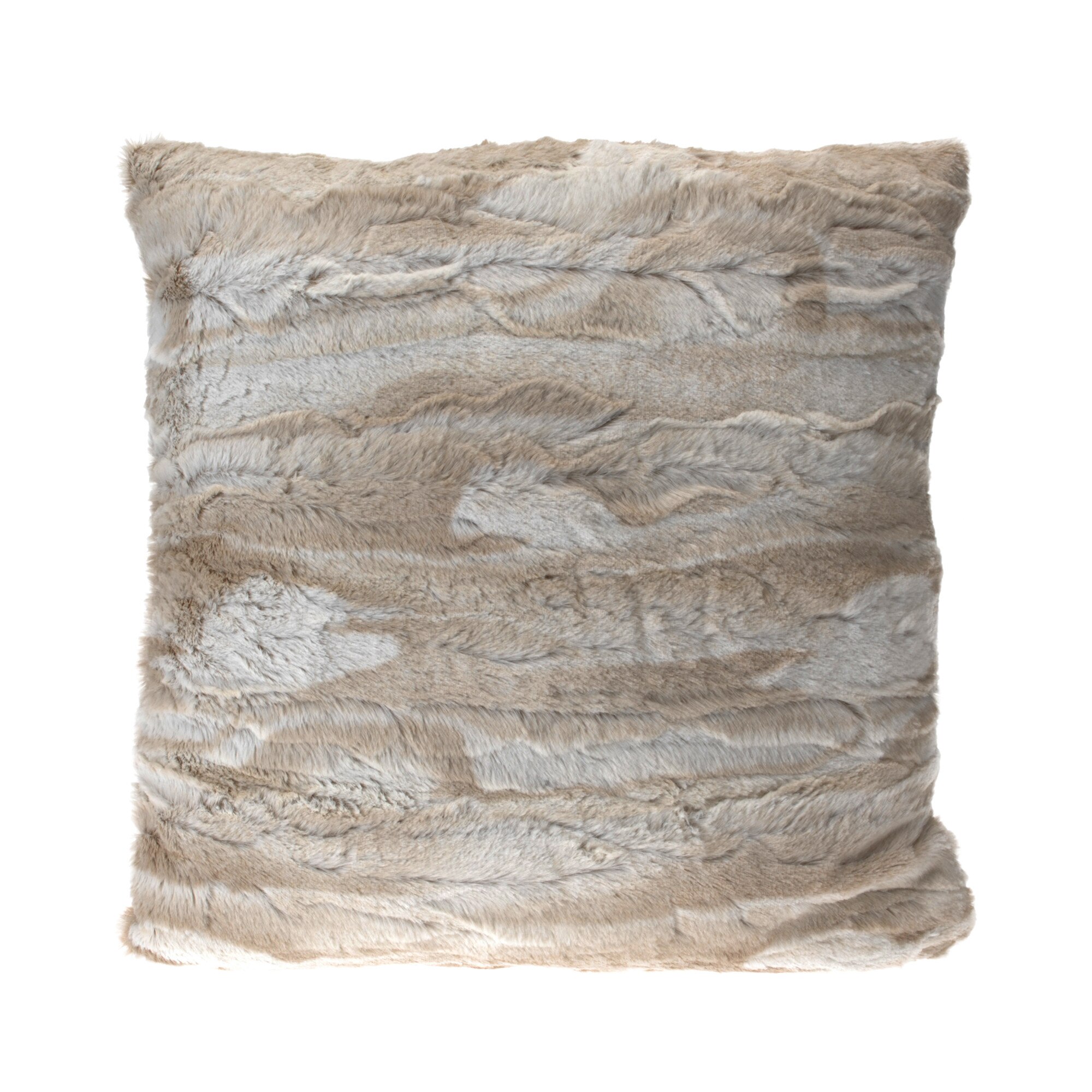 Perna imitatie blana, crem, 45 x 45 cm