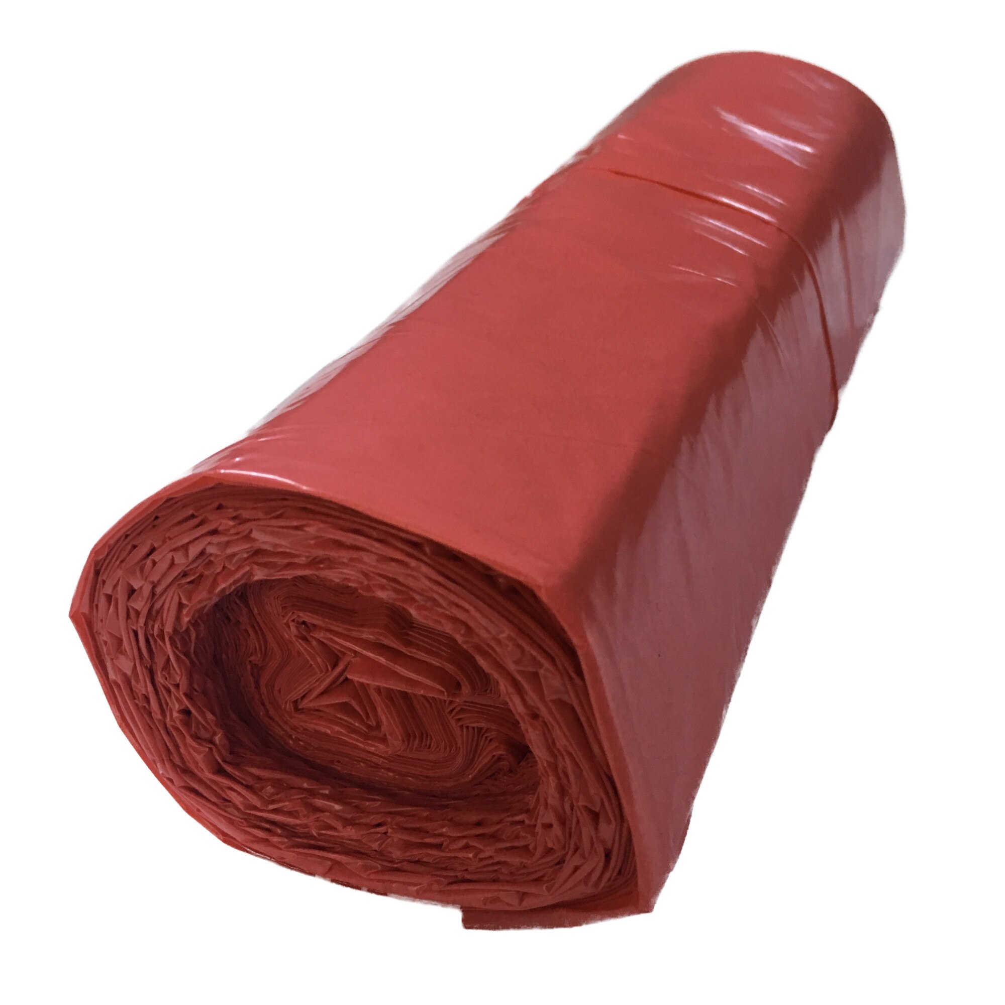 Saci menajeri 120 L Rosu, bax 300 buc, LDPE