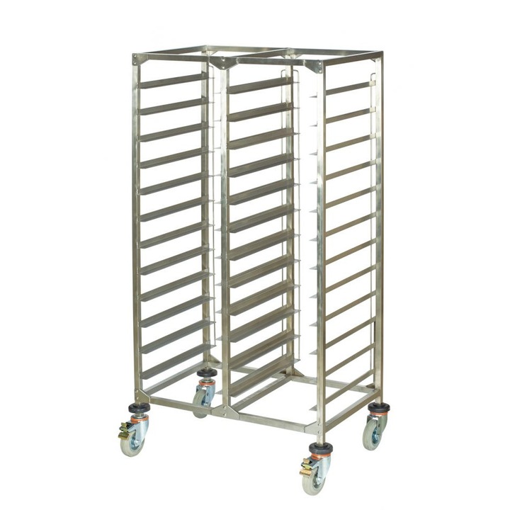 Carucior dublu transport tavi patiserie, Moratti 530x370 mm