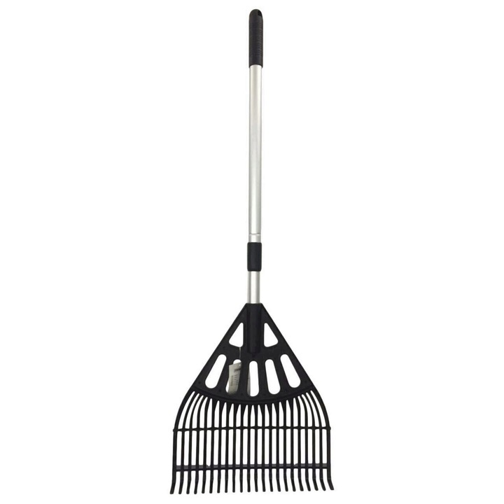 Grebla plastic, pentru frunze, Strend Pro DLR-810, maner telescopic