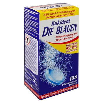 Tablete efervescente pentru curatarea protezelor dentare, 104 buc, Kukident Tablete efervescente pentru curatarea protezelor dentare, 104 buc, Kukident