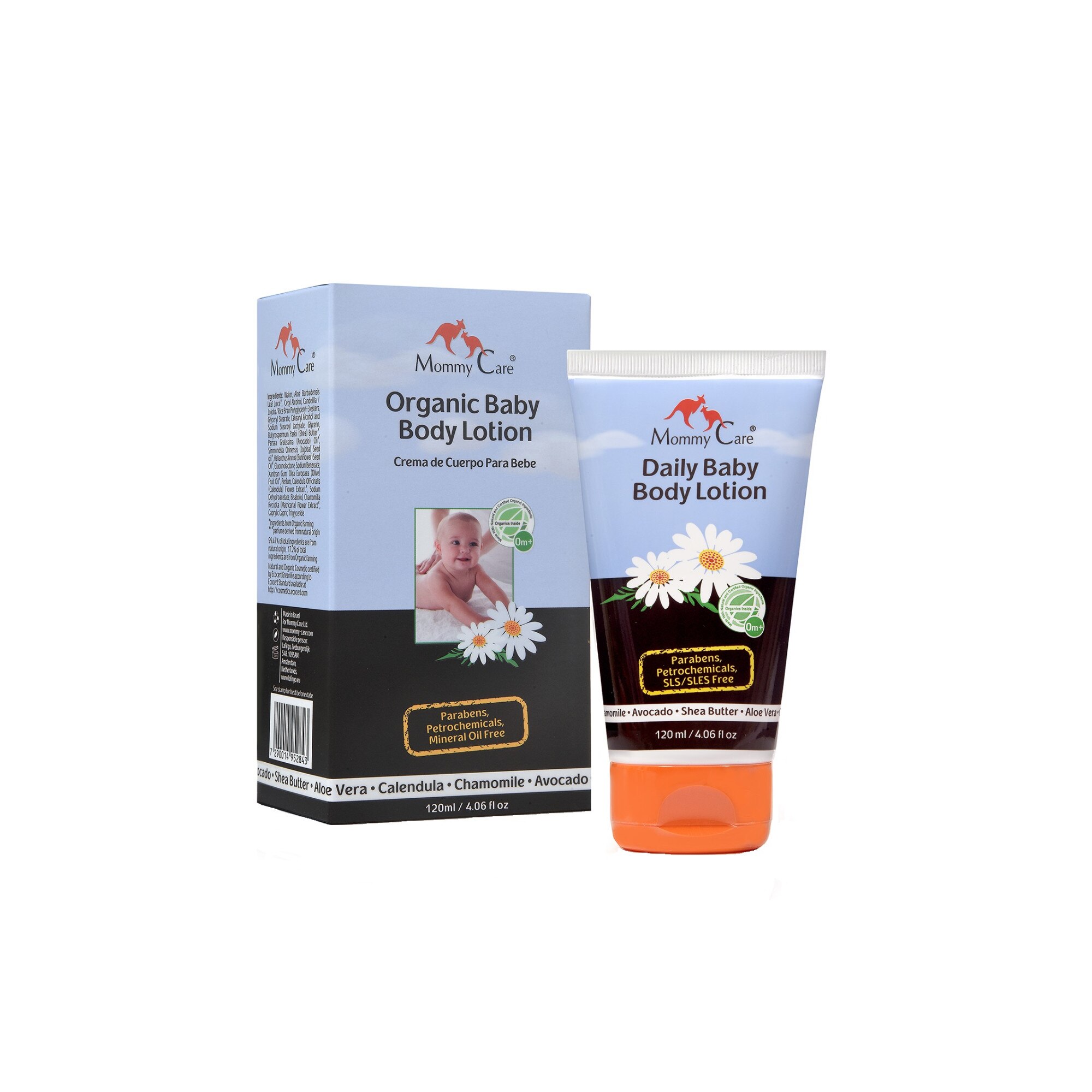 Lotiune de corp, organica, pentru bebelusi x 120 ml, Mommy Care