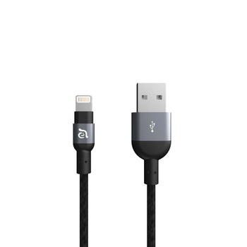 Cablu impletit Adam Elements Peak II 120B Lightning 1.2m Grey Cablu impletit Adam Elements Peak II 120B Lightning 1.2m Grey