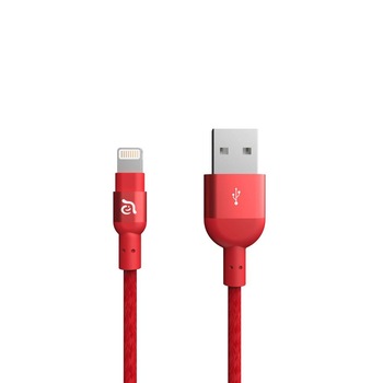 Cablu impletit Adam Elements Peak II 300B Lightning 3m Red Cablu impletit Adam Elements Peak II 300B Lightning 3m Red