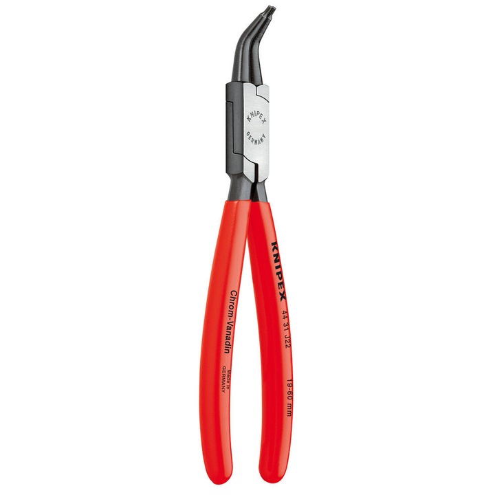 Клещи за вътрешни предпазители 180 мм с връх огънат на 45° Knipex