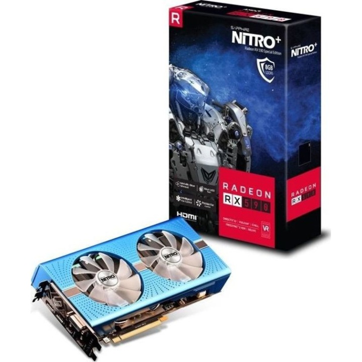 Sapphire Radeon™ NITRO+ RX 590 Special Edition videókártya, 8GB GDDR6, 256-bit