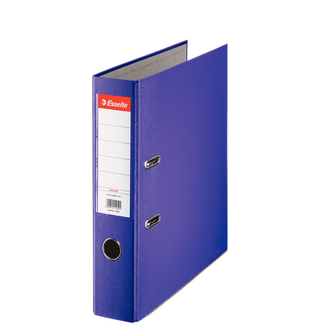 Biblioraft A4 plastifiat 7.5 cm Esselte Eco - mov - 20 bucati/ cutie