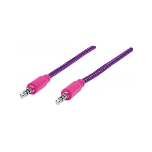 Cablu Audio Stereo 3.5mm 1m Roz Manhattan