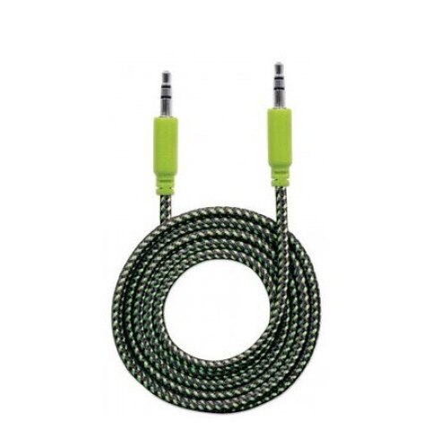 Cablu Audio Stereo 3.5mm, 1m Verde Manhattan