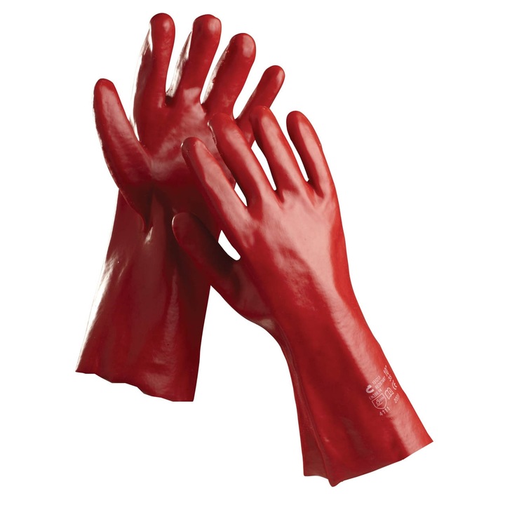 Manusi din PVC 35cm, CERVA,12 bucati, XL