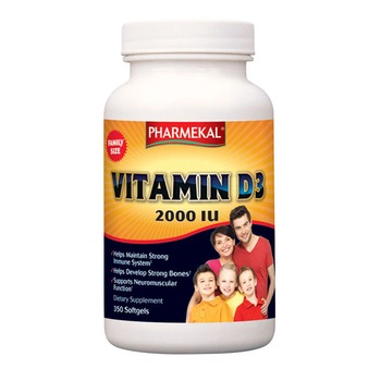 Vitamina D3 2000 UI,PHARMEKAL, 350 capsule,pachet economic Vitamina D3 2000 UI,PHARMEKAL, 350 capsule,pachet economic