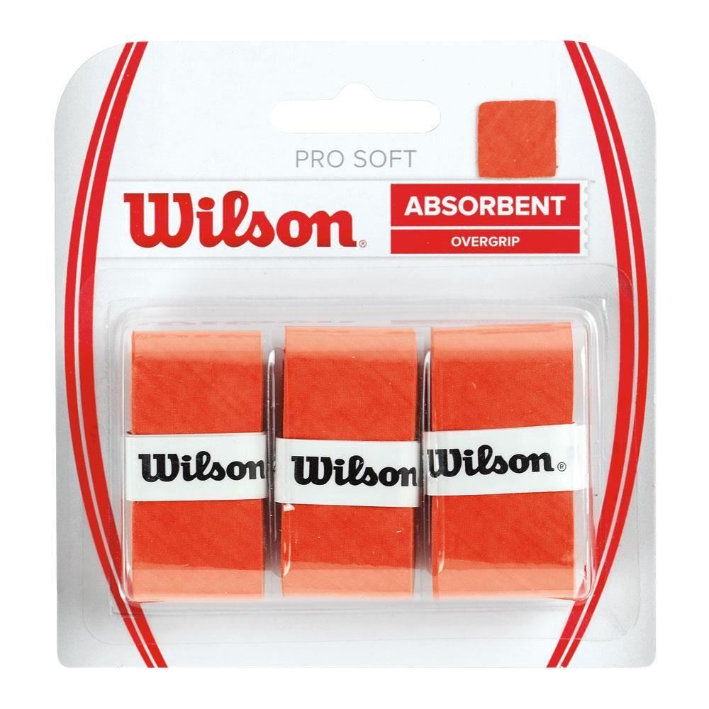 Set overgrip Wilson Pro Soft, portocaliu, 3/set