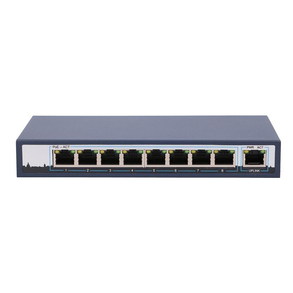Switch fara management EXTRALINK CERES 8-port 96W PoE Switch + 1x FE Up-Link