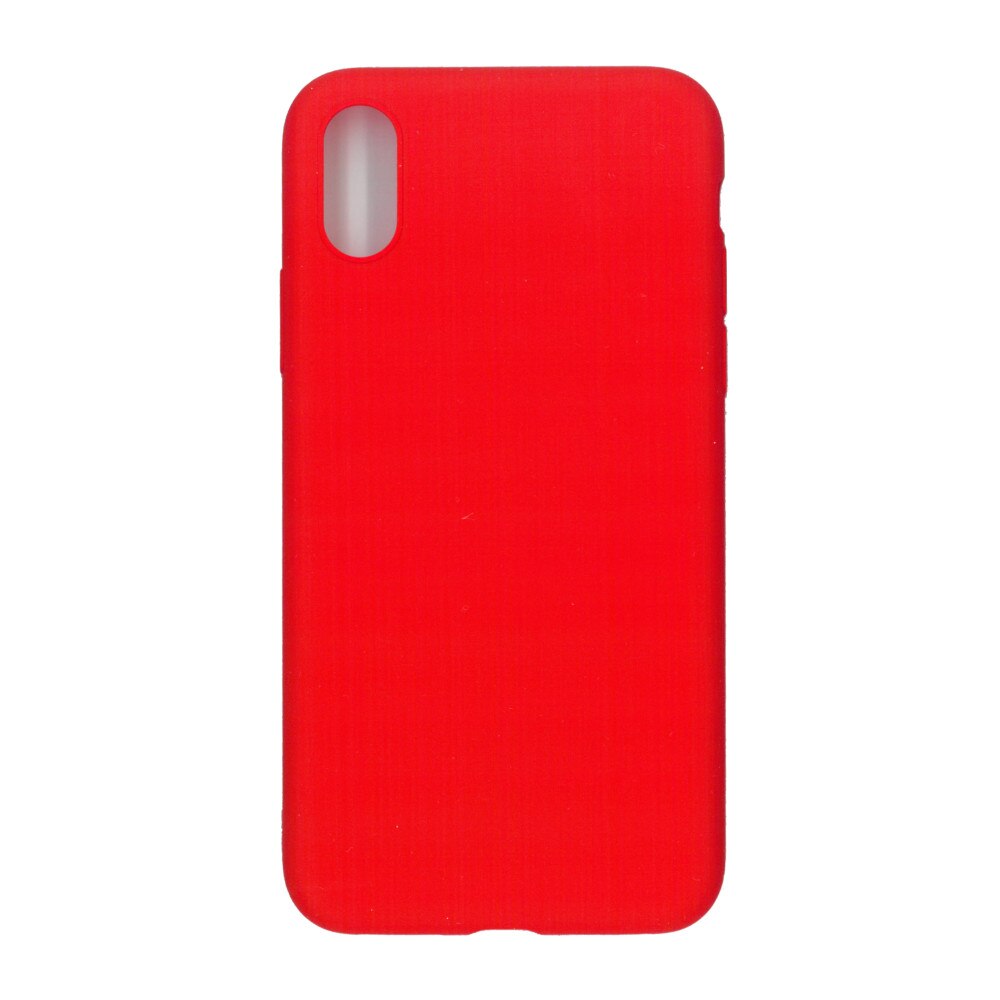 Husa din silicon mat X-Level Fancy pentru iPhone X/XS, rosu