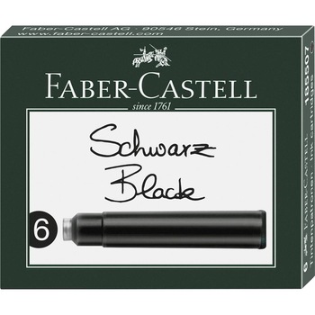 Cartuse Cerneala Mici Negru 6 Buc/ Cutie Faber - Castell Cartuse Cerneala Mici Negru 6 Buc/ Cutie Faber - Castell