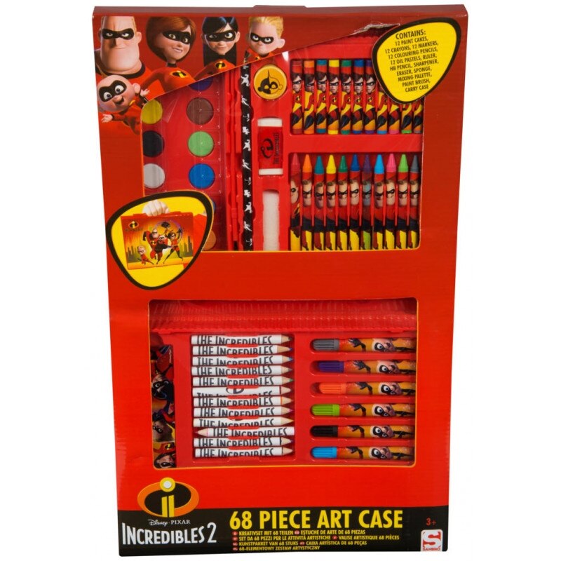 Set de arta Sambro 68 piese The Incredibles 2