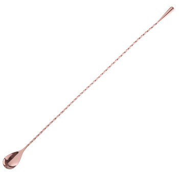 Lingurita cocktail, pentru bar, Hendi, 27x20 mm, inox placat cu cupru, lungime 45 cm Lingurita cocktail, pentru bar, Hendi, 27x20 mm, inox placat cu cupru, lungime 45 cm