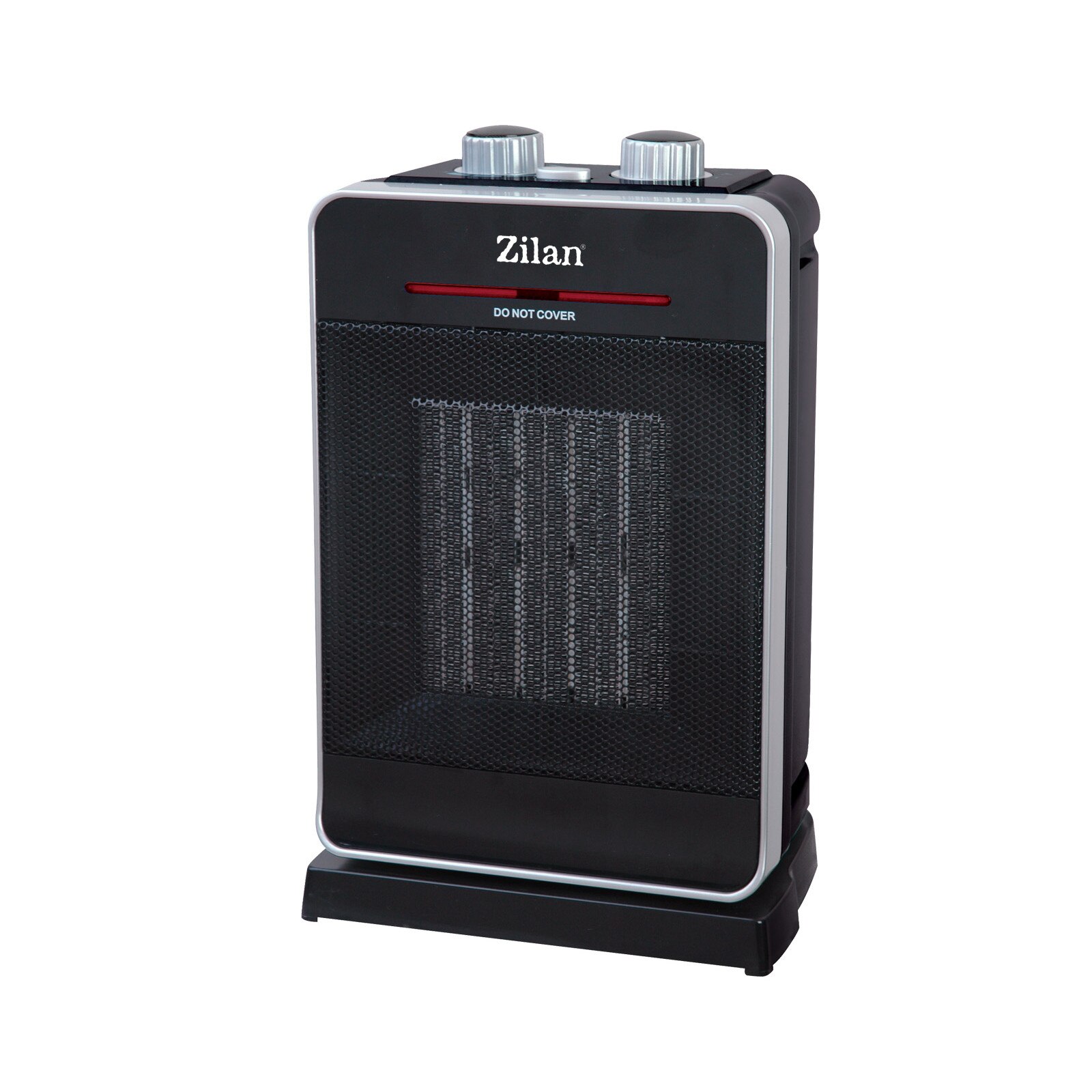 Aeroterma ceramica ZILAN ZLN-3215, Putere 2000W, 2 trepte de reglare temperatura+aer rece, Termostat reglabil, Rezistenta ceramica, Functie oscilatie, Sistem siguranta impotriva rasturnarii si supraincalzirii
