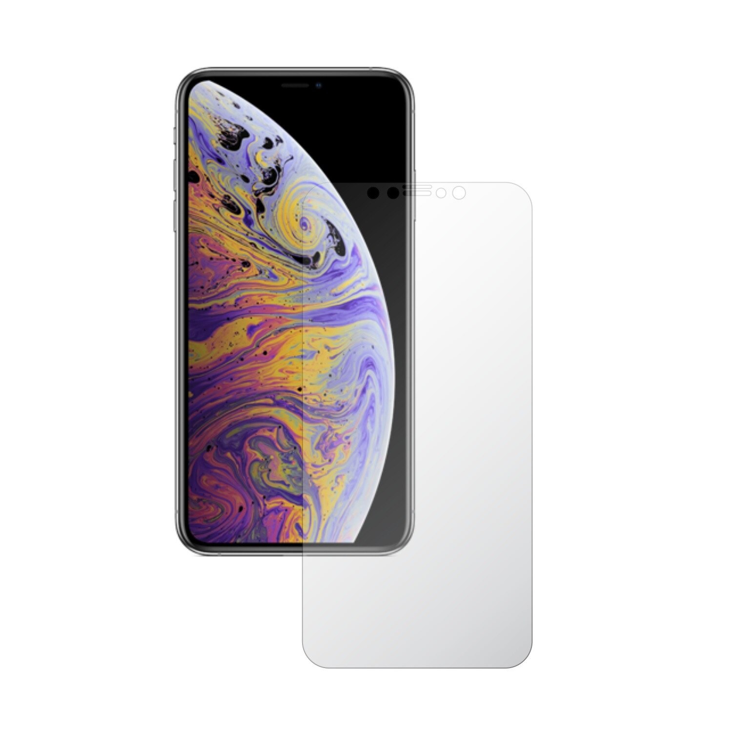 Set 2 Folii Protectie Ecran, Acoperire Totala, Adezive si Foarte Flexibile, Invisible Skinz Ultra-Clear HD pentru Apple iPhone XS Max
