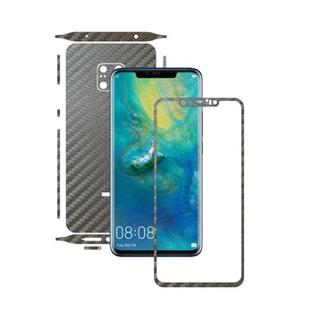 Huawei Mate 20 Pro - Carbon Gri Argintiu - Split Cut - Folie de protectie Carbon Skinz, Skin Adeziv Full Body Cover pentru Rama Ecran,Carcasa Spate si Laterale Huawei Mate 20 Pro - Carbon Gri Argintiu - Split Cut - Folie de protectie Carbon Skinz, Skin Adeziv Full Body Cover pentru Rama Ecran,Carcasa Spate si Laterale