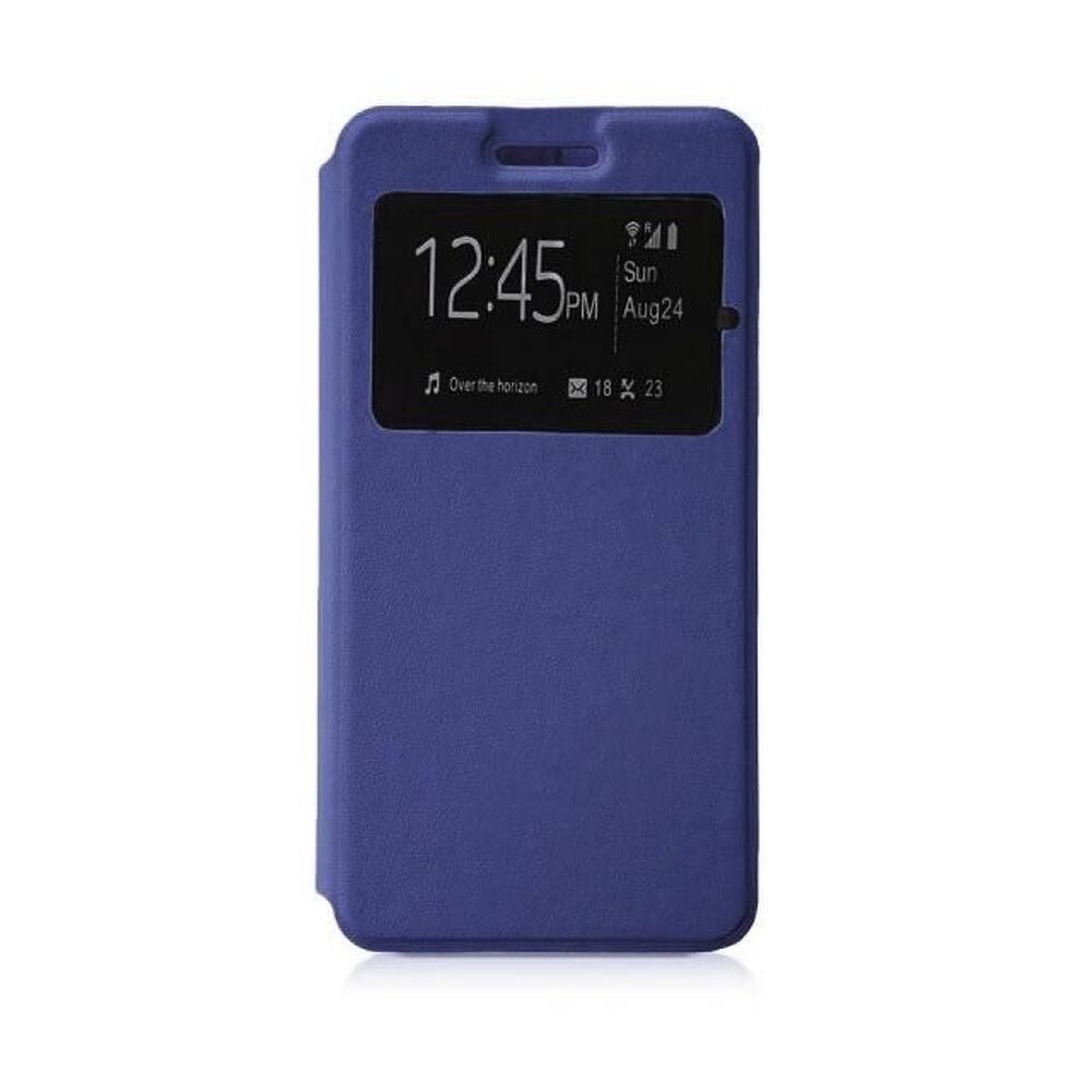 Husa LG K4 2017 Flip Window - bleumarin