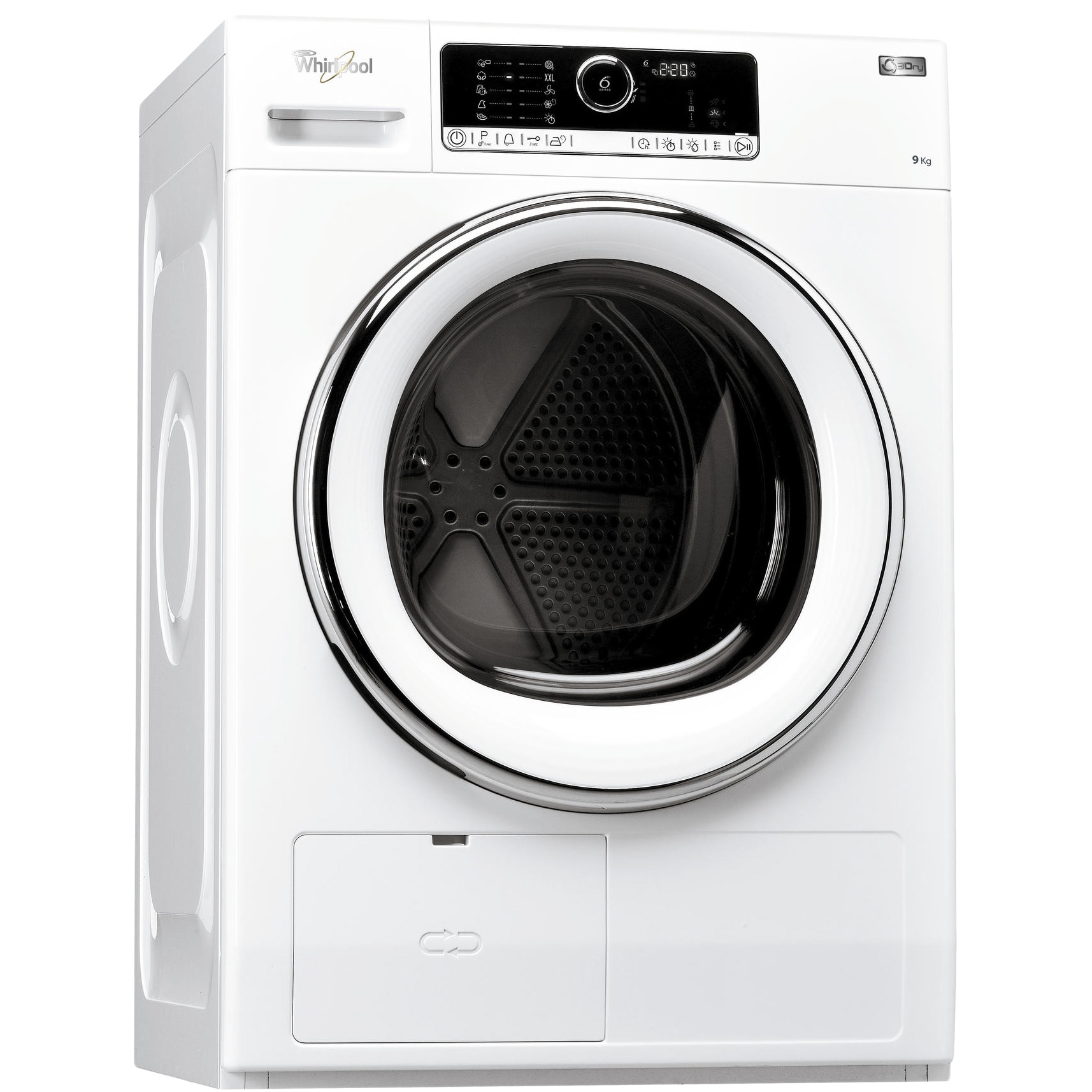 Сушилня за дрехи 6th Sense Colours Whirlpool Supreme Care HSCX 90420, Клас A++, Led, Бяла