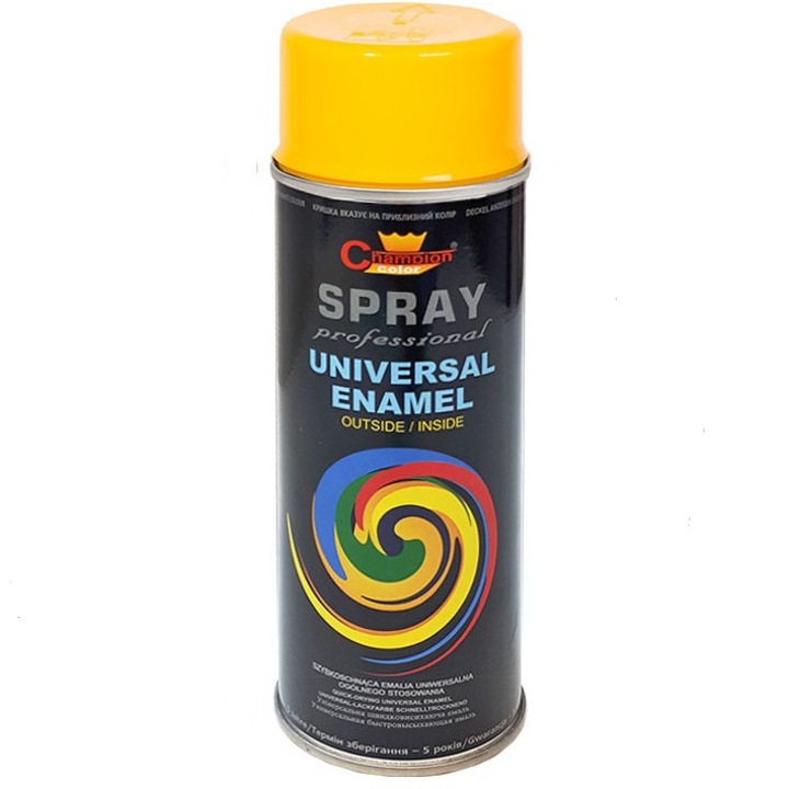 Спрей Champion Color RAL1028, Жълт Пъпеш, 400мл