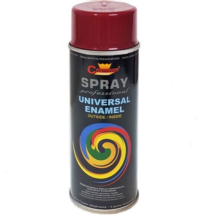 Спрей Champion Color RAL3004 Cherry, Тъмно Червен, 400мл