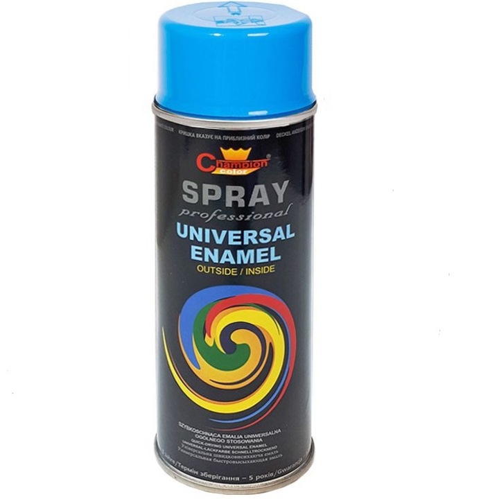 Спрей Champion Color RAL5012, Светло Син, 400мл