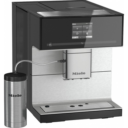 Espressor automat Miele CM 7350, One Touch for Two, Aromatic System, WLAN, 2.2 l, grilaj incalzit, Negru